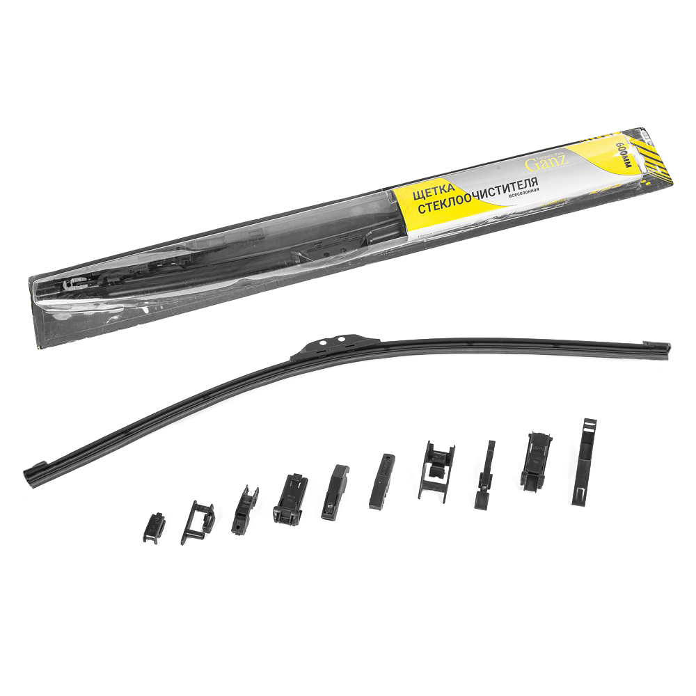 Щетка с/очист. б/каркас. 600мм. GANZ (8 адаптеров)