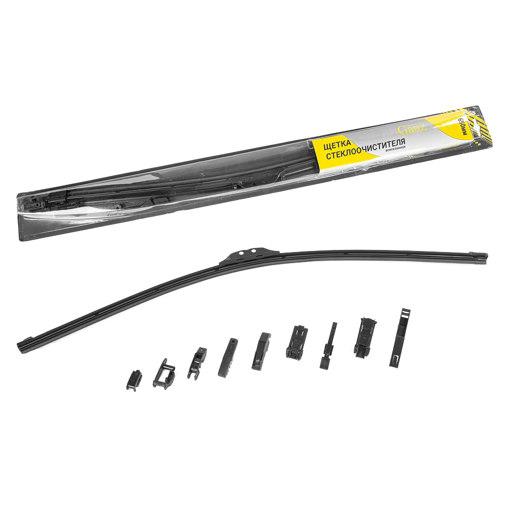 Щетка с/очистителя б/каркас. 650мм Ganz (8 адаптеров)